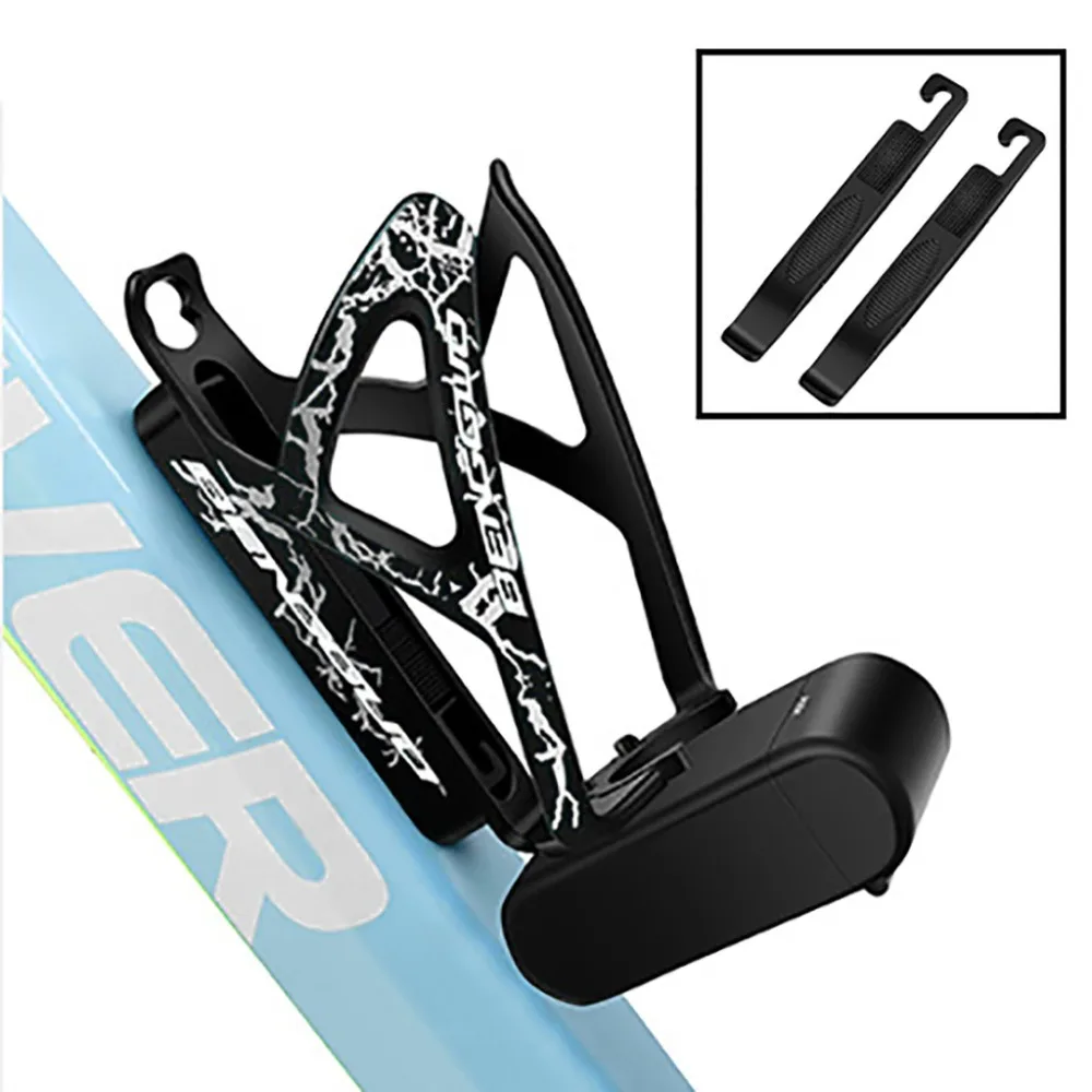 Bike water bottle cage bicycle bottle cage with tool box tire spoon +1tool box +2tire rod bicycle drink holder bidon fiets 50A21 (78)