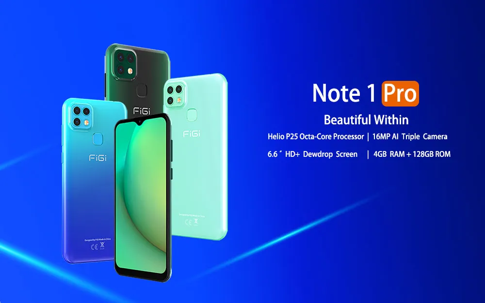 Telefone Celular Figi Nota Pro Smartphone 6.6 Display Helio P25 Octa Núcleo 4gb 128gb 4000mah Bateria Android Móvel 16mp Cam 1 1 6.6 display display display helio p25 octa
