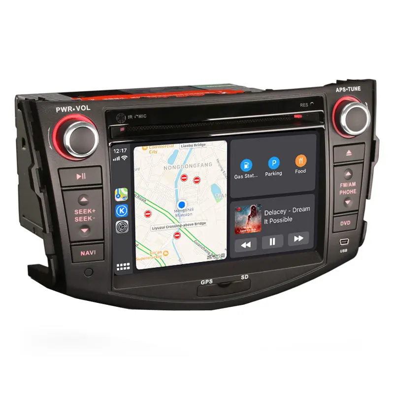 Android 9,0 Авторадио встроенный CarPlay gps навигация совместима с для Toyota RAV4 2007-2012 автомобильный стерео Мультимедийный Плеер