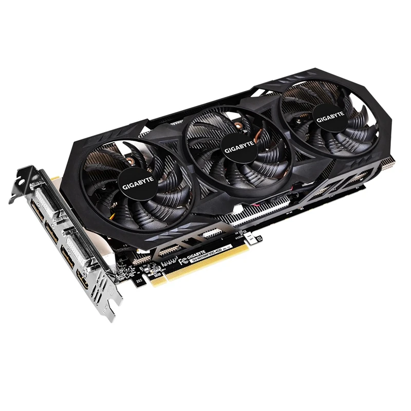 GIGABYTE GTX970 4G Graphics Cards Original GTX970 GPU Video Card for nVIDIA Geforce GTX970 Map VGA Hdmi Dvi Cards PCI-E X16 Used display card for pc