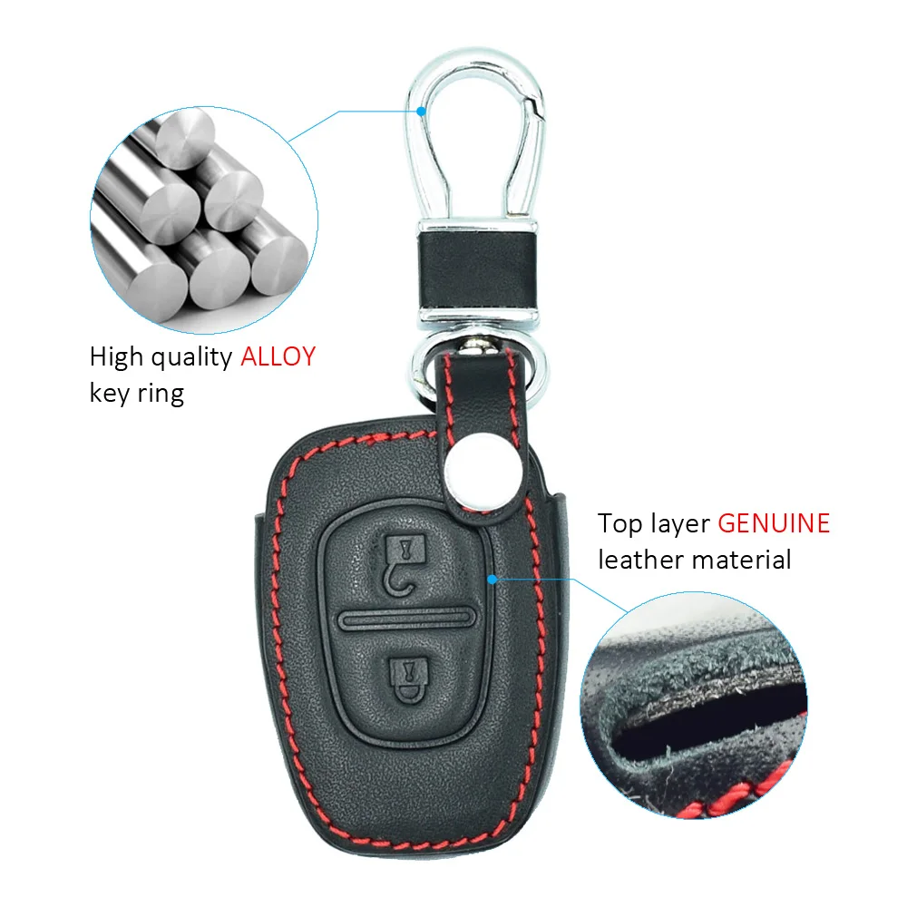 Кожаный чехол для ключей ATOBABI для Renault Scenic Master Megane Duster Logan Clio Captur Laguna Fluence дистанционный Брелок чехол сумка