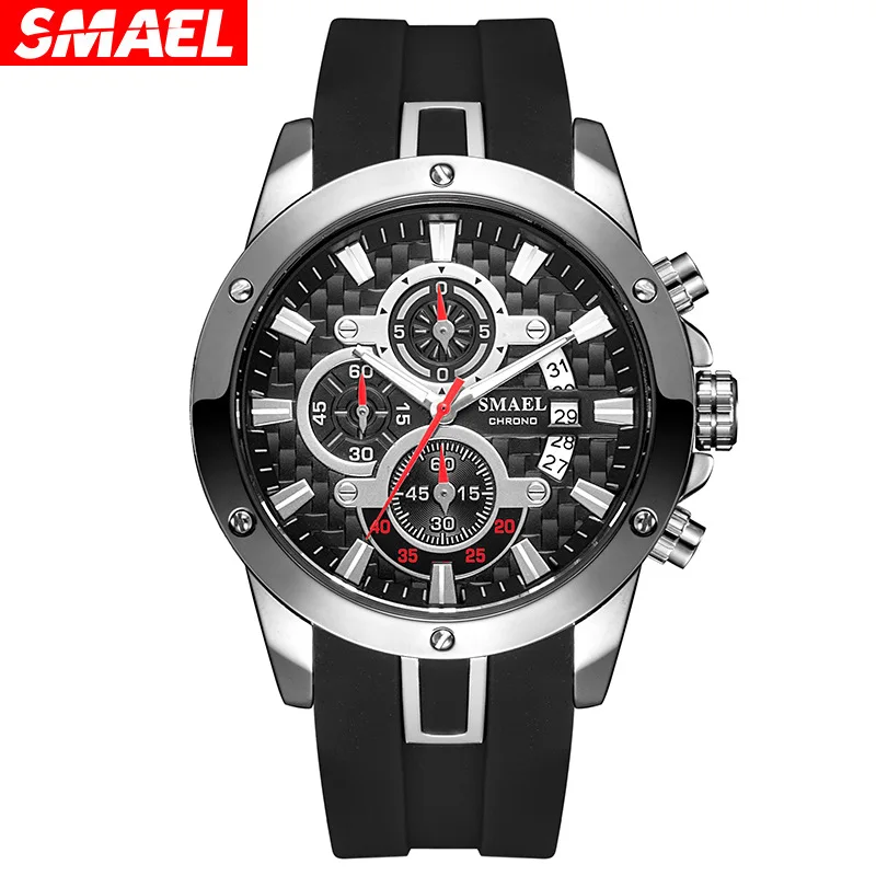 

SMAEL Brand Watch Men Quartz Watches Men's Waterproof Sports Watches Military Wristwatch For Men Reloj Hombre relogio masculino