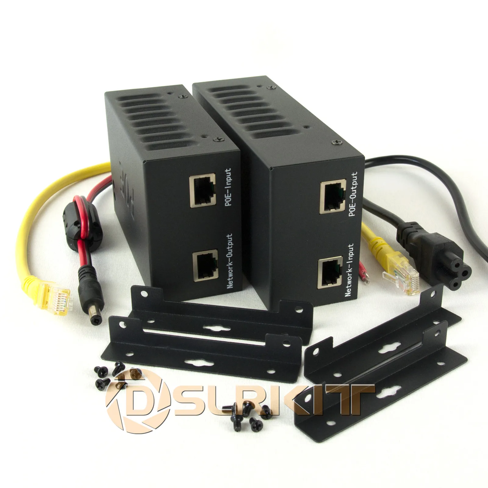 DSLRKIT 12Volt 65Watts 802.3BT PoE Kit (Splitter + Injector) Gigabit Ultra PoE++ Adapter