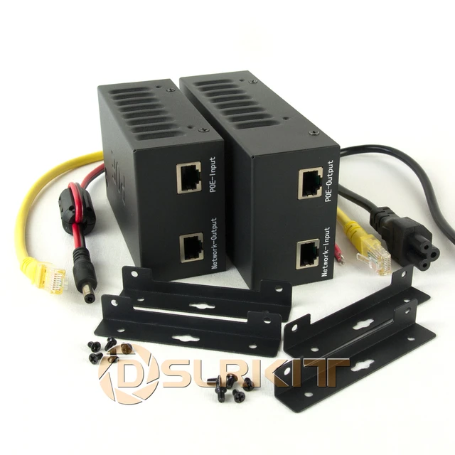 12V 65Watt 802.3bt Active PoE Splitter Gigabit Ultra PoE++ 4-Pair 1000Mbp  5.5A