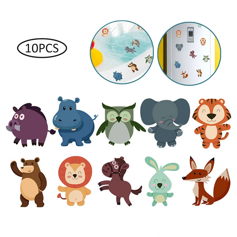 Animal sticker Ванная Комната Противоскользящая Ванна стикер Детский Мультфильм Креативный водонепроницаемый стикер Ванна противоскользящие Сова и Лес Животные наклейки - Цвет: Animal sticker