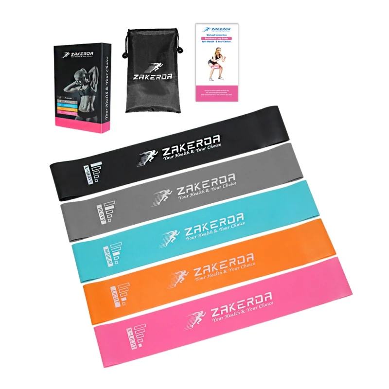 Эластичные резинки для йоги, Уличное оборудование для фитнеса, эластичные резинки для тренировок, 5 цветов, для занятий спортом