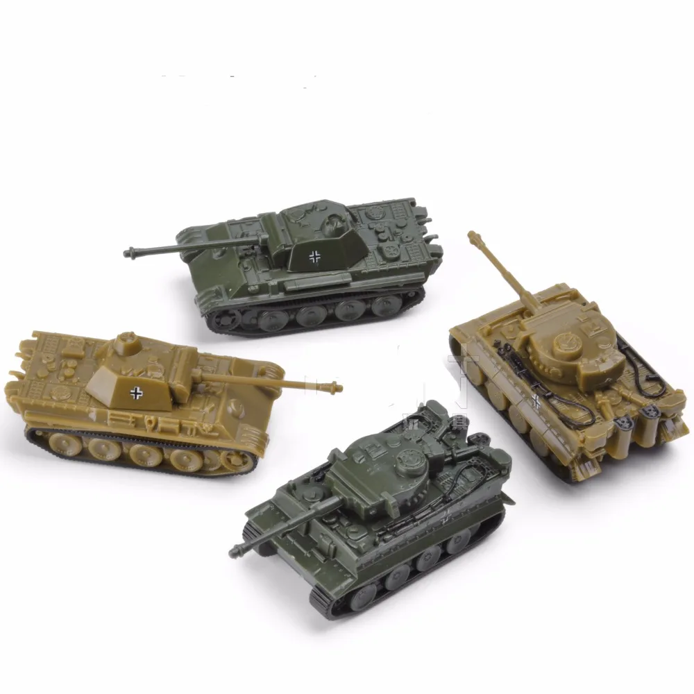 8pcs Kids DIY Intelligence Toy Heavy Tank Model 4D 1:144 Scale Fine Design