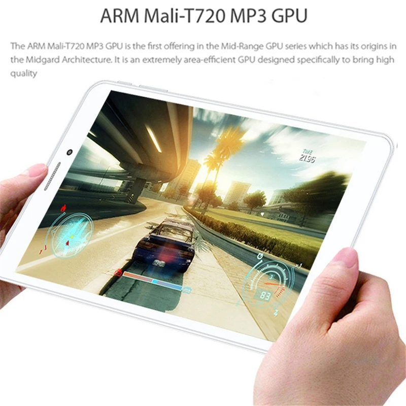 Binai MTK6737 Quad-Core 4G версия 64-разрядным процессором 8-InchF HD Экран 1280x800IPS планшетный ПК с системой андроида и 7,0 2+ 16 GB, Wi-Fi, gps Дуа