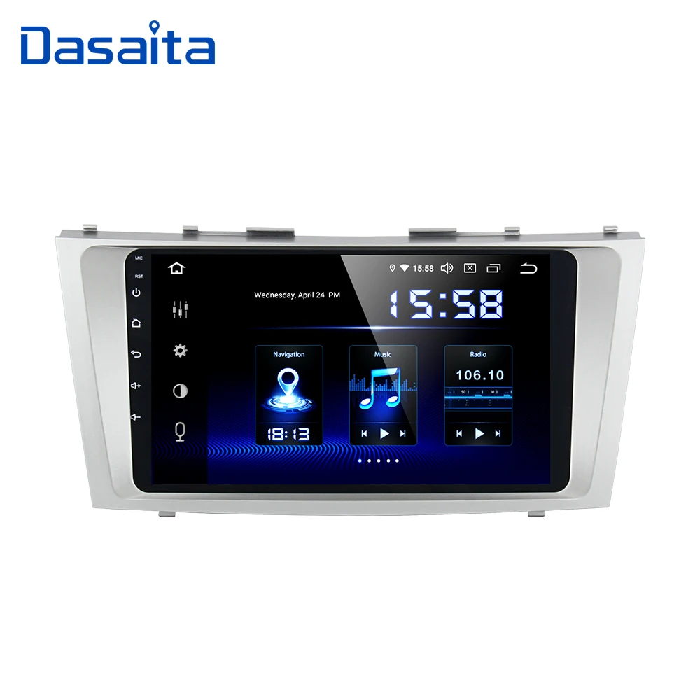 Dasaita 9 Android 10.0 Car Stereo for Toyota Camry 2006 2007 2008 2009 2010 2011 Bluetooth 5.0 Radio GPS Navigation Video Player Hexa Core 4G 64G PX6 DSP Android Auto Wireless Carplay 1280 X 720 HD