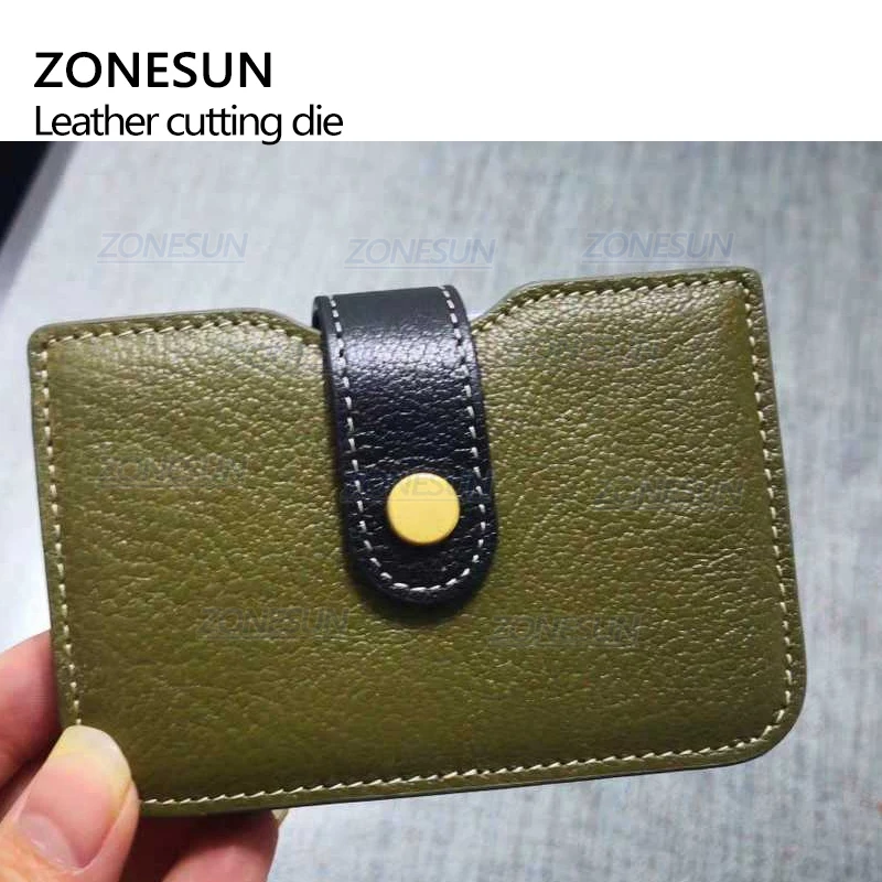 ZONESUN держатель для кредитных карт кошелек для монет заказной кожаный Режущий инструмент для рукоделия перфоратор форма Diy бумажный кошелек высечки