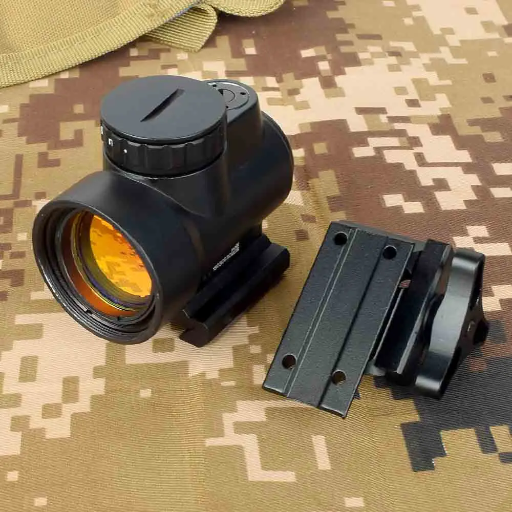 Тактический 1X25 MRO Reflex-style 2,0 MOA Регулируемый Красный точечный прицел Крепление подходит для Пикатинни-черный