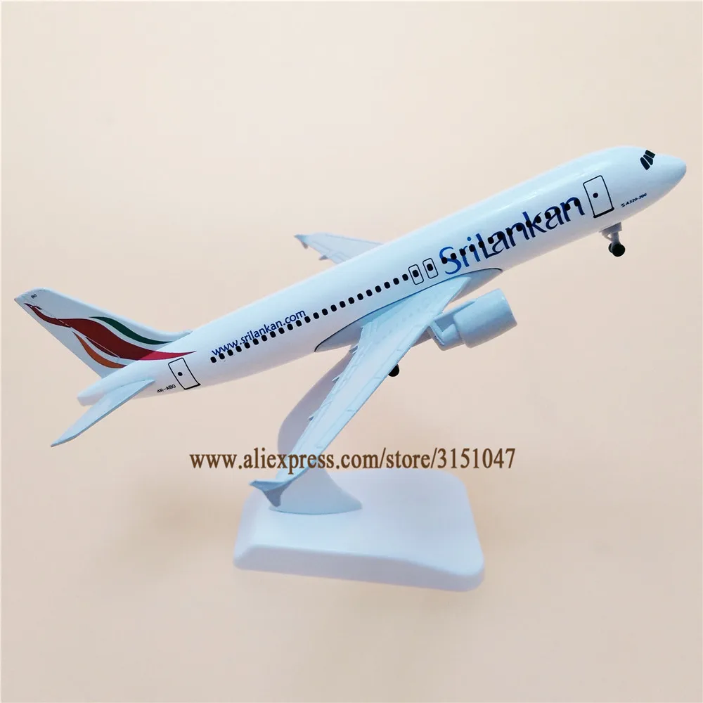 20 см сплав металла Air Srilankan Airbus 320 A320 Airways модель самолета Модель самолета Стенд литой самолет