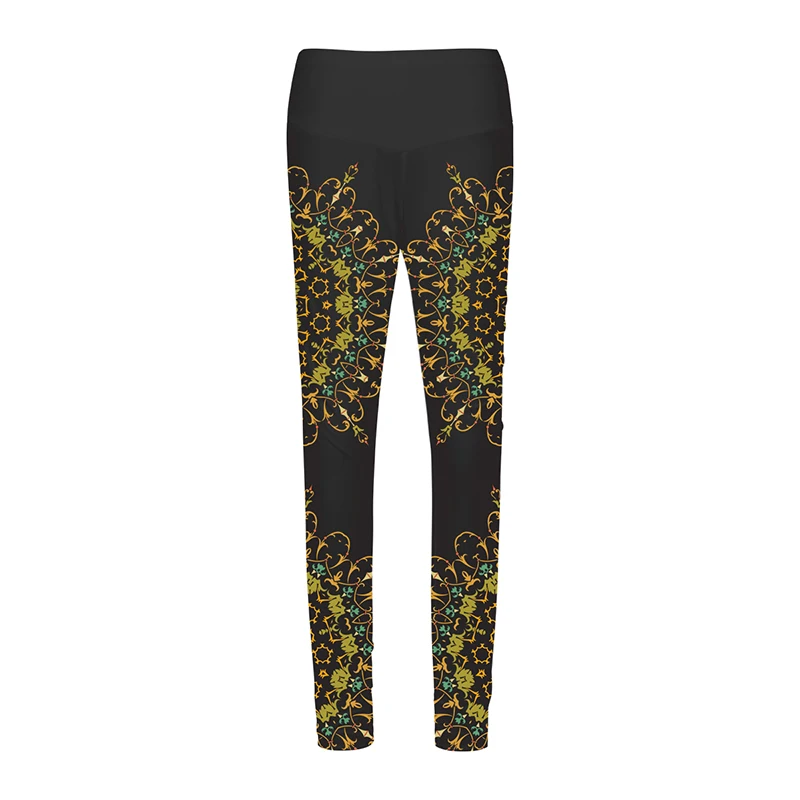 3DA9YJK011 Youthup Новые бесшовные леггинсы женские фитнес брюки для бега цветы дурмана печати Леггинсы пуш-ап леггинсы для спортзала - Цвет: 3DA9YJK011