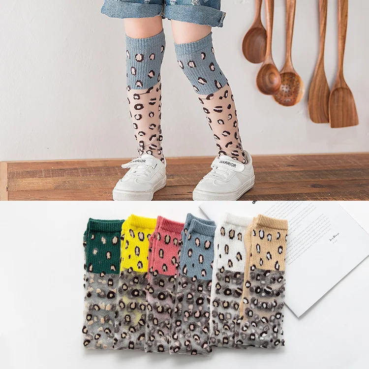 New Children's Socks Girls Leopard Socks Autumn Winter Warm Kids Sock Cotton Roll Side Wave Pile Socks Baby Boys Socks for 3-12Y