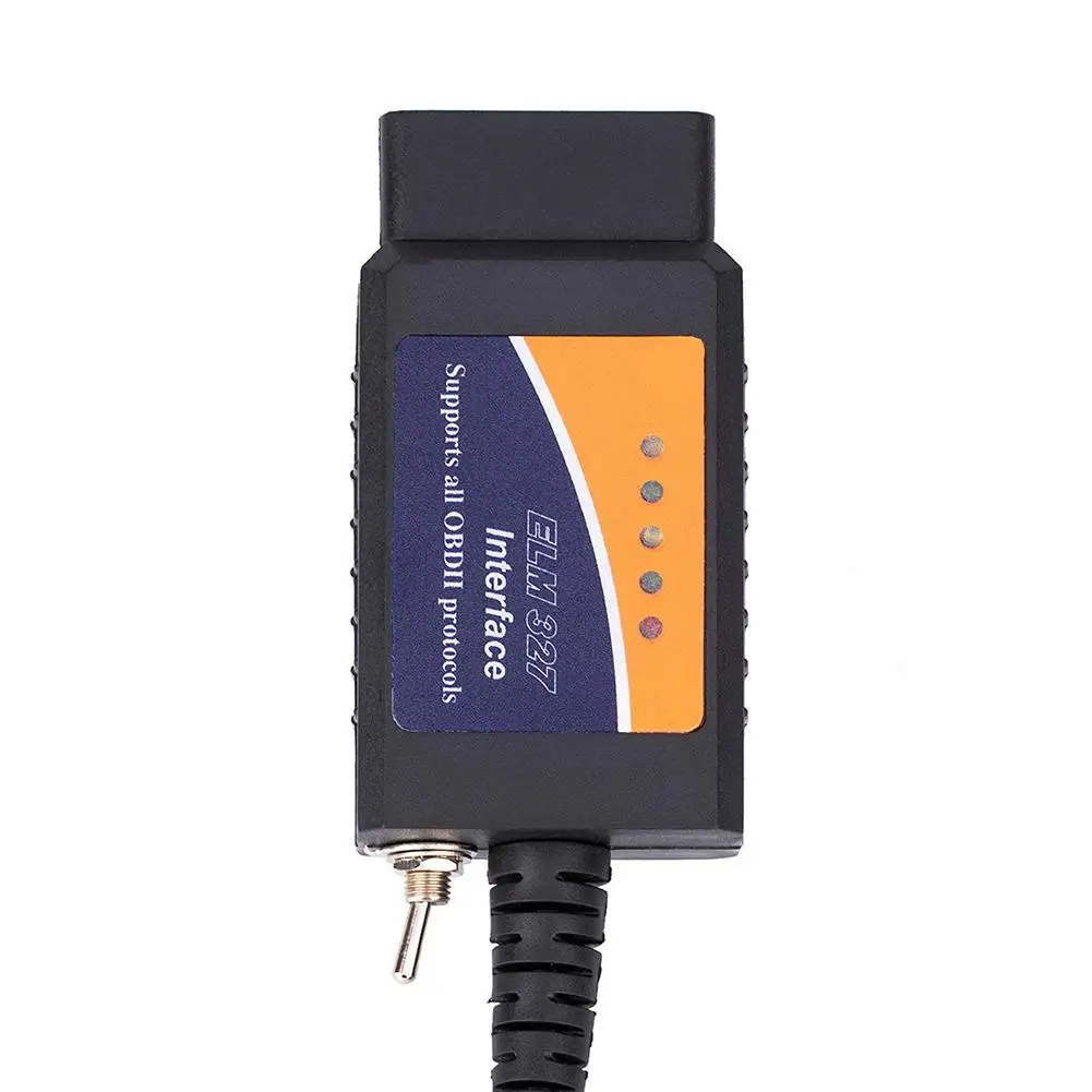 OBD2 USB устройство ELM327 совместимый интерфейс с HS-CAN/MS-CAN переключатель для Forscan Focus Mazda Ford Инструменты для ремонта