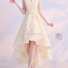 8131 Sex Scoop-neck sleeveless natural high/low above-knee lace homecoming dresses/Party gowns new in belt&bow free shipping