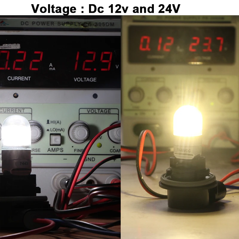 Светодиодный светильник canbus T20 7440 W21W WY21W 7443 Dc 12v 24v 3W стеклянная оболочка для сигнала поворота свет задние стоп-сигнальные фонари лампа smd 3014 39 светодиодный s