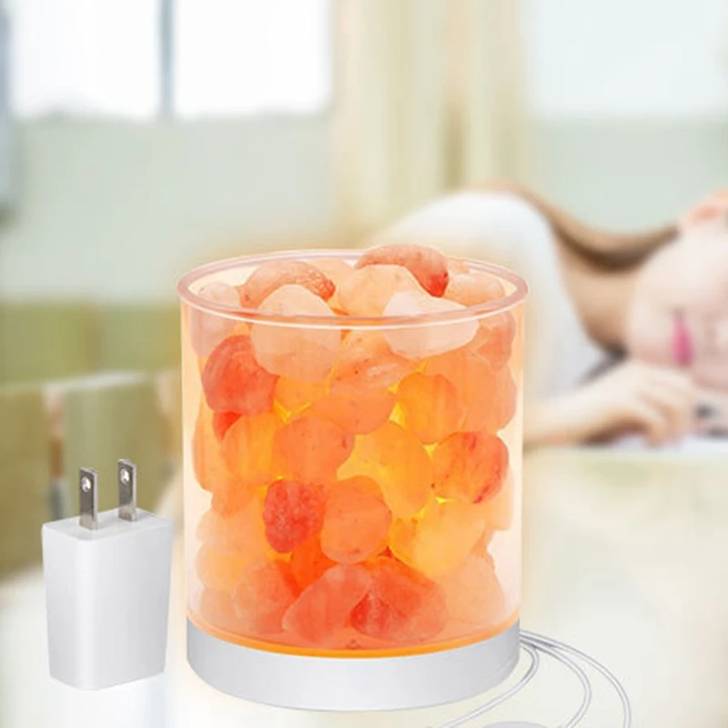 

Promotion! Bedside Artificial Crystal Night Light,Himalayan Salt Lamp Natural Crystal Salt Stone Night Light Home Bedroom Lighti