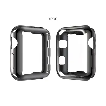 

TPU Soft Plastic Case Compatible for Apple Smart Watch 38/44 /42/ 40mm Ultra-thin Shockproof Safety Box For I watch Series 4