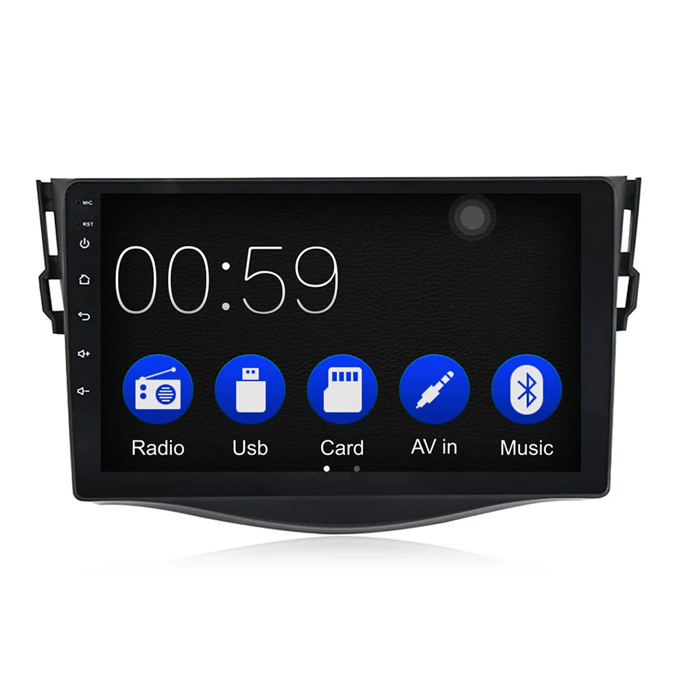 9 дюймов Автомобильная Мультимедийная система с carplay android автопроигрыватель для Toyota RAV4 2007-2010 RDS 1080P gps навигация головное устройство радио