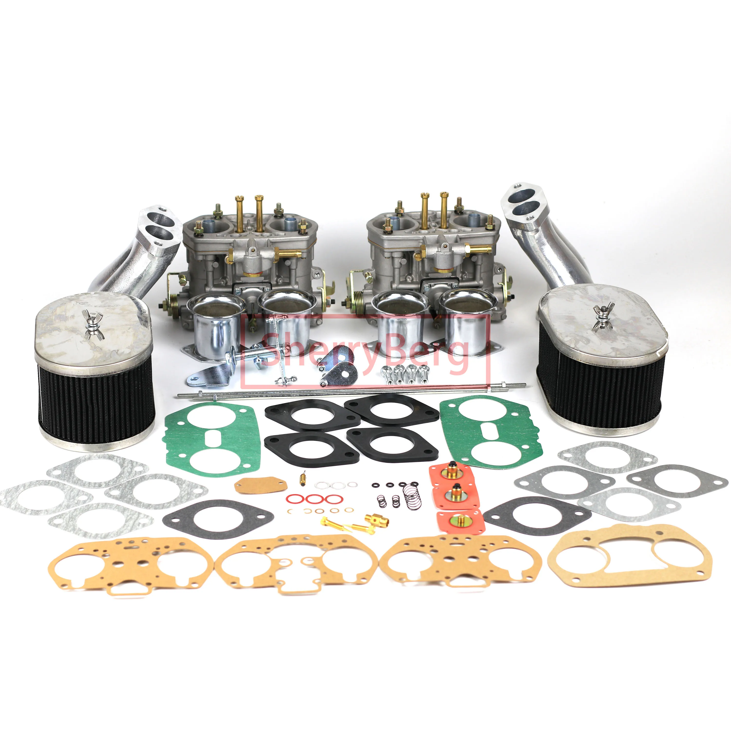 

SherryBerg Carburettor Carburetor Conversion Kit for VW Porsche cooling T 1 FAJS HPMX WEBER IDF DUAL 44mm CARB T1 Linkage EMPI