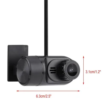 

USB Driving Recorder HD Night Vision Hidden Driving Camera Large Screen Navigation Driving Recorder for Android (Black)