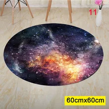 Звездный круглый уголок ковер космическое пространство галактика Вселенная звезда нескользящий круглый ковер спальня гостиная DNJ998