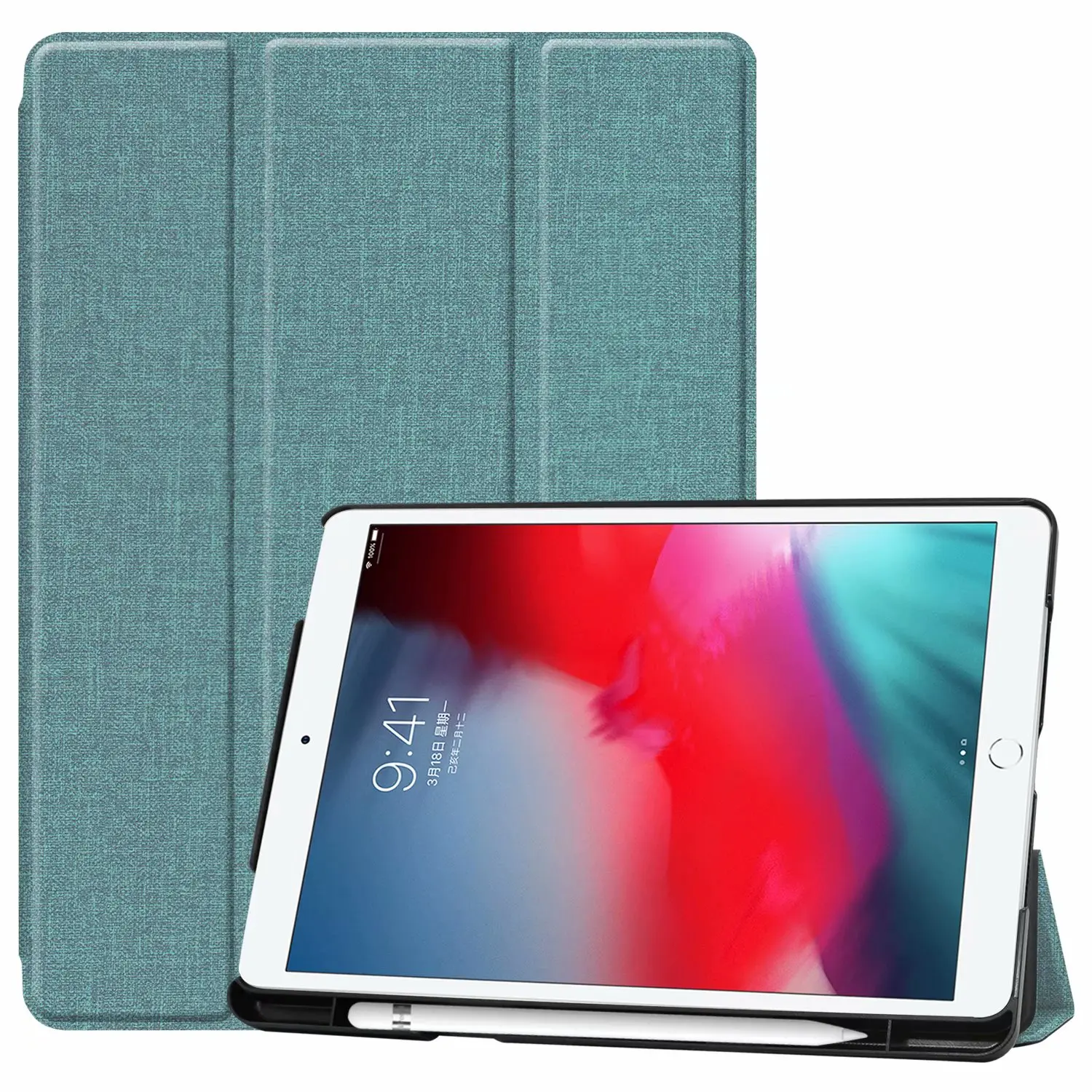 Для iPad 7th 10," чехол A2198 с держателем карандаша чехол-подставка для iPad pro air 10,5 умный чехол+ защита для экрана+ стилус
