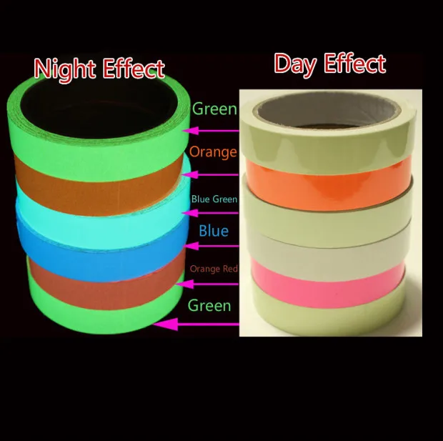 Glow In Dark 1PC Luminous Tape High Quality Night Vision Wall Sticker Self Adhesive Fluorescent Warning Tape Emergency Sticker