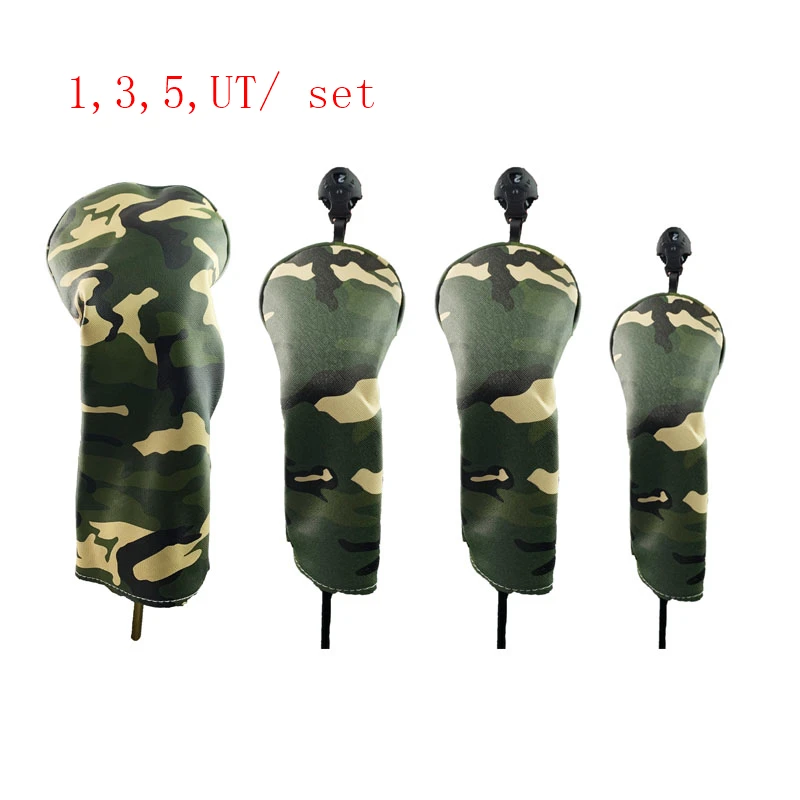 Green 135UT NRC Чехлы для клюшек для гольфа, чехлы для клюшек для гольфа#1, для водителя#3,#5, камуфляжный узор - Цвет: Green 135UT