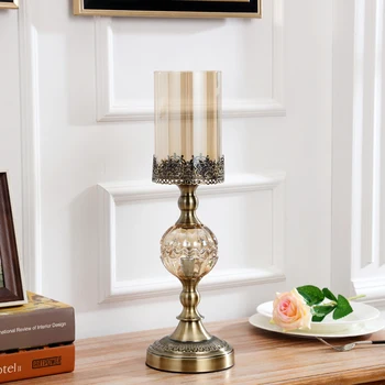 

Europe Creative Windproof Metal Candle Holders Modern Wedding Romantic Candelabra Arredamento Casa Wedding Centerpieces EC50ZT