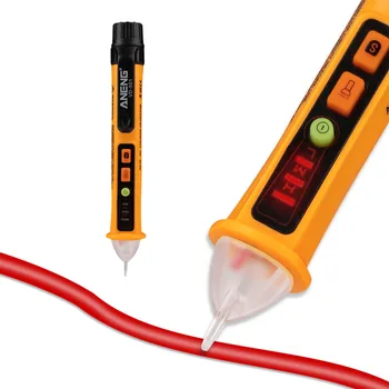 

VD902 Voltage Measure Tool AC Voltage Tester Yellow Power Voltage Detector Voltage Safety Pen Voltage Sensor Pen