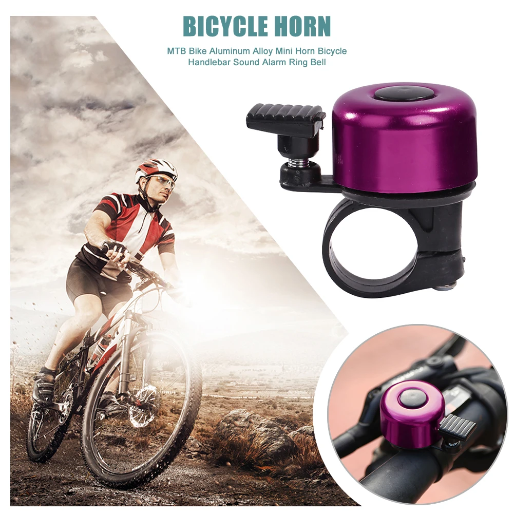 MTB Mountain Bike Aluminum Alloy Mini Horn Bicycle Handlebar Sound Alarm Ring Bell Riding Cycling Equipment