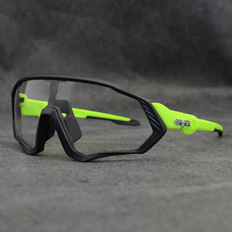 Photochromic Cycling Glasses Men Women Sport Road Mountain Bike Eyewear Riding Fishing Sunglasses Bicycle Discoloration Goggles
