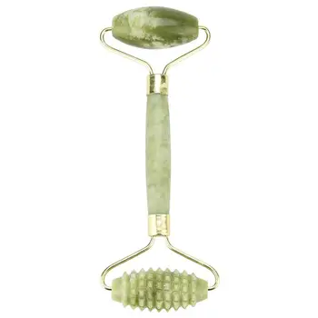 

Double Head Facial Massage Roller Jade Face Slimming Body Head Neck Eye Beauty Massage Stone