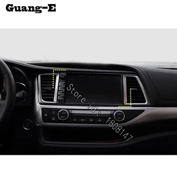 

For Toyota Highlander 2018 2019 2020 Car Middle Console outlet vent air-condition Volume navigation switch trim frame 2pcs