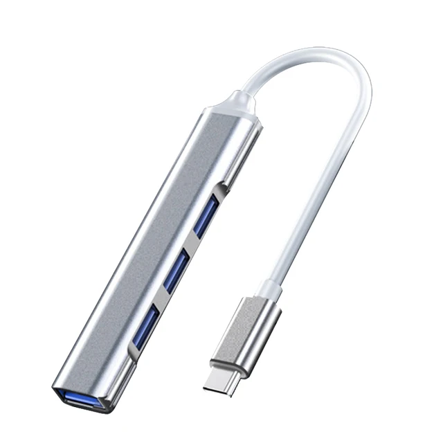 USB HUB 3.0 Type-C 4 in 1 Multi Port High Speed Adapter Splitter OTG For Nintendo Switch PS3 4 Xbox Tablet PC Laptop Accessories Type-C Silver