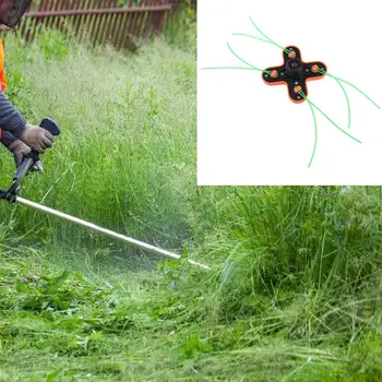 

1Set 4 Line String Trimmer Head Lawn Mower for Home Garden Cutting Lawn Accessories