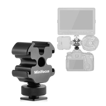 

New Hot Shoe On-Camera Mount Adapter Extend 3 Cold Shoe for DSLR Camera Cage Microphone Monitor LED Video Light Vlog Bracket Kit