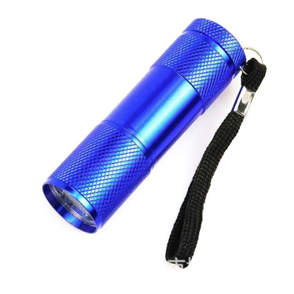 

Mini 9LED UV Flashlight Ultraviolet Rays Invisible Ink Marker Detection Torch Light for Check the Bill Money