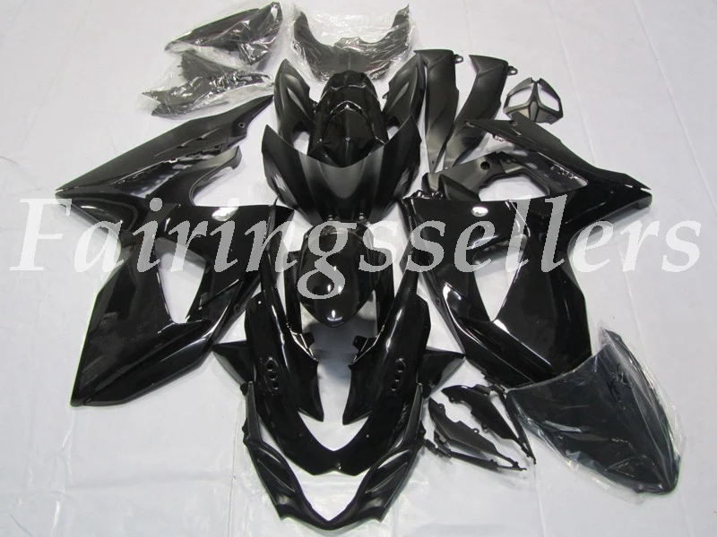 Gloss Back Литье под давлением ABS мотоцикл обтекатели комплект подходит для Suzuki GSX-R1000 09 10 11 12 13 14 15 16 Обтекатели красный белый черный - Цвет: Gloss Back