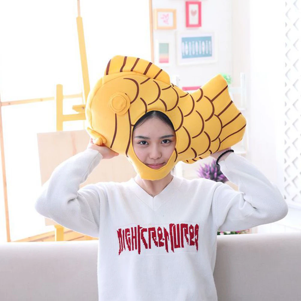Прекрасная форма краба Taiyaki, хлопковые шапочки с наушниками, колпачок, костюм с головным убором, товары для вечеринок, головные уборы, аксессуары, модные популярные