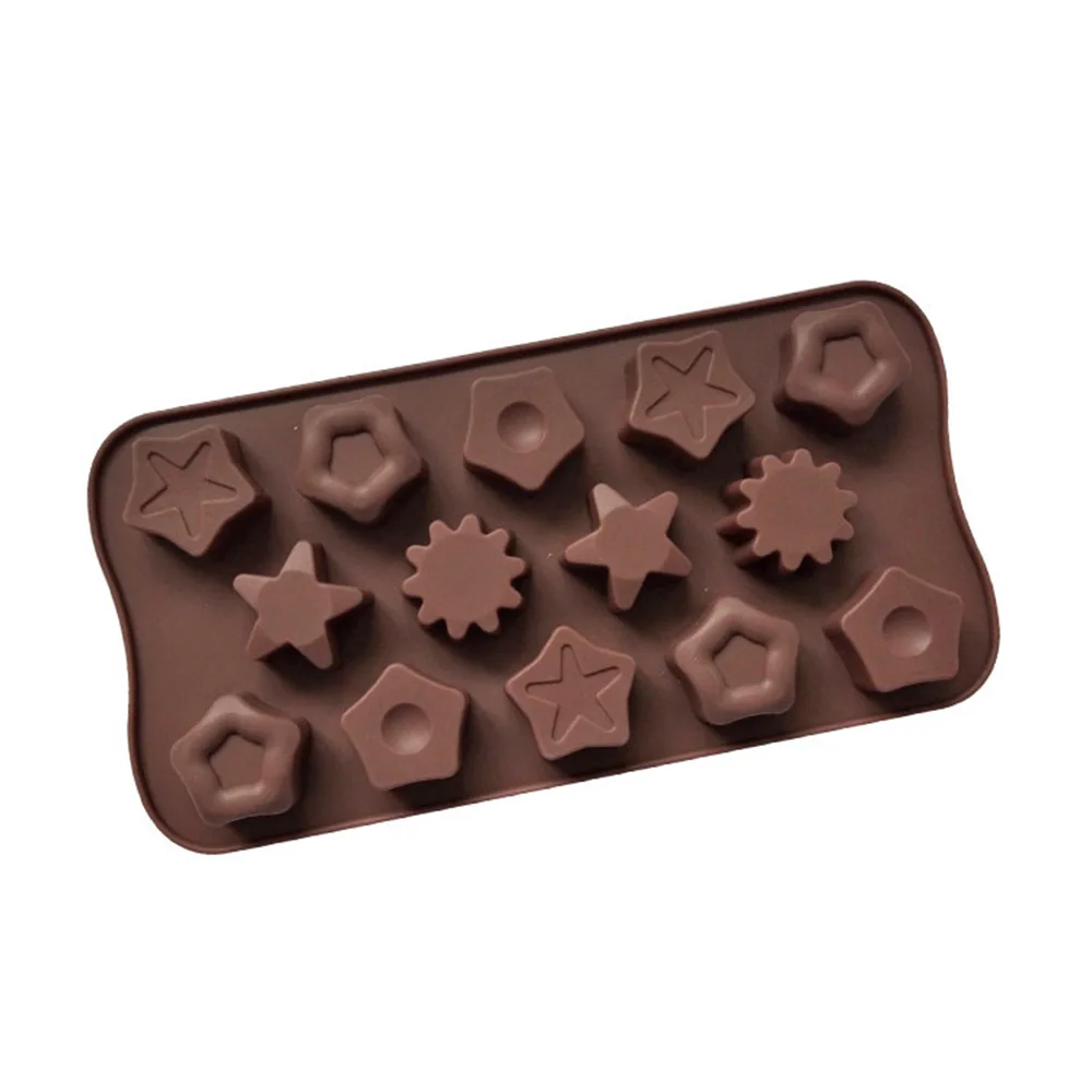 

Hot DIY 3D Star Silicone Cake Decorating Moulds Tools Cupcake Silicone Mold Chocolate Mould Decor Muffin Pan Baking Stencil