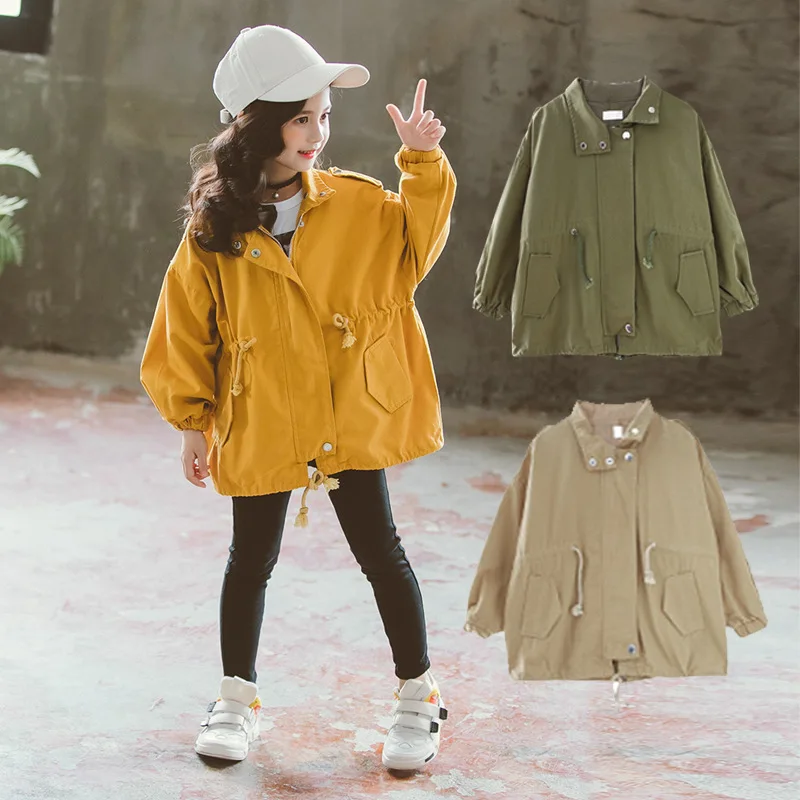 Herbst mйdchen Jacken Kinder Oberbekleidung Mit capuze mйdchen mйntel casual Windjacke Für mйdchen Wasserdichte Regenmantel