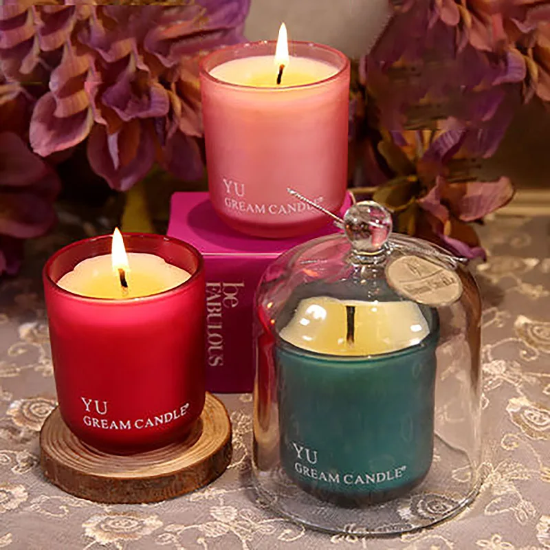3pcs Candle Jar Natural Black Candletherapy Smokeless Christmas Oil Lamp Candless Scented Romantic Velas Photophore Waxs QLB006 - Цвет: 1 Set