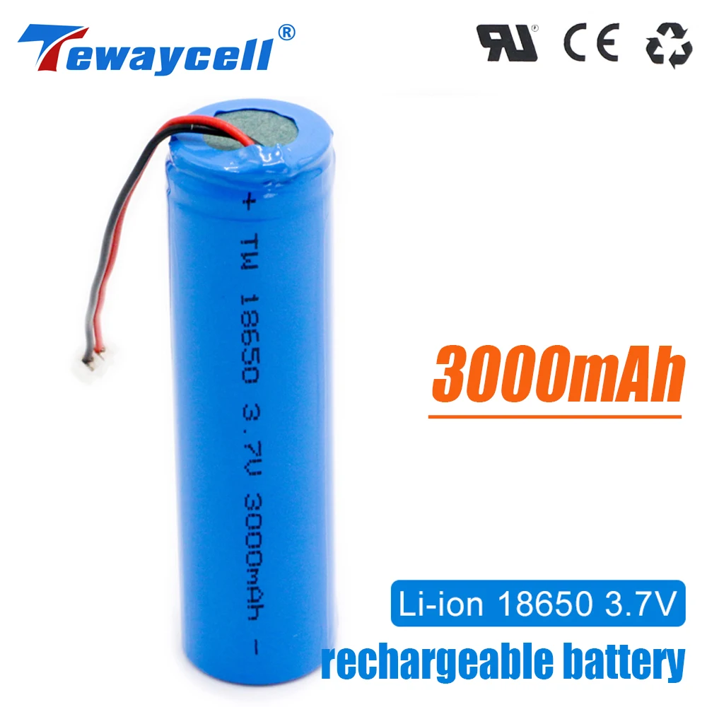 3.7V 2200Mah 3000Mah Batteria Ricaricabile Agli Ioni Di Litio 18650 Pack Con Pcb E 10Kntc Baterias Ricargables Bicicletad Ph2.0-2P Fai Da Te