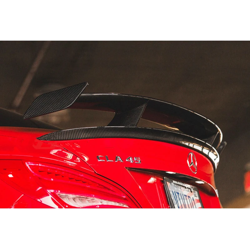 CLA45 AMG GT Стиль углеродного волокна спойлер на задний багажник, крыло подходит для Mercedes-Benz CLA W117 2013