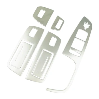 

7Pcs Car Door Armrest Window Lifter Switch Buttons Decoration Frame Cover Trim for- Q7 2008-2015