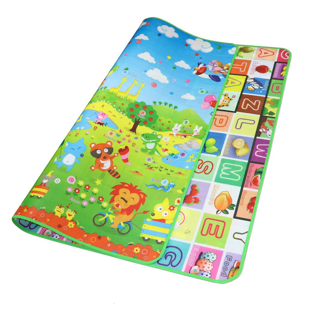 

0.5cm Thick Baby Play Mat Crawling Mat Double Surface Baby Carpet Rug Animal Car+Dinosaur Developing Mat for Children Game Toys