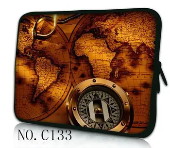 

2016 Map & Compass Laptop Sleeve Bag Carrying Handle Bags 7 10 13 13.3 15 17.3 Inch notebook case for Hp Dell Asus Lenovo